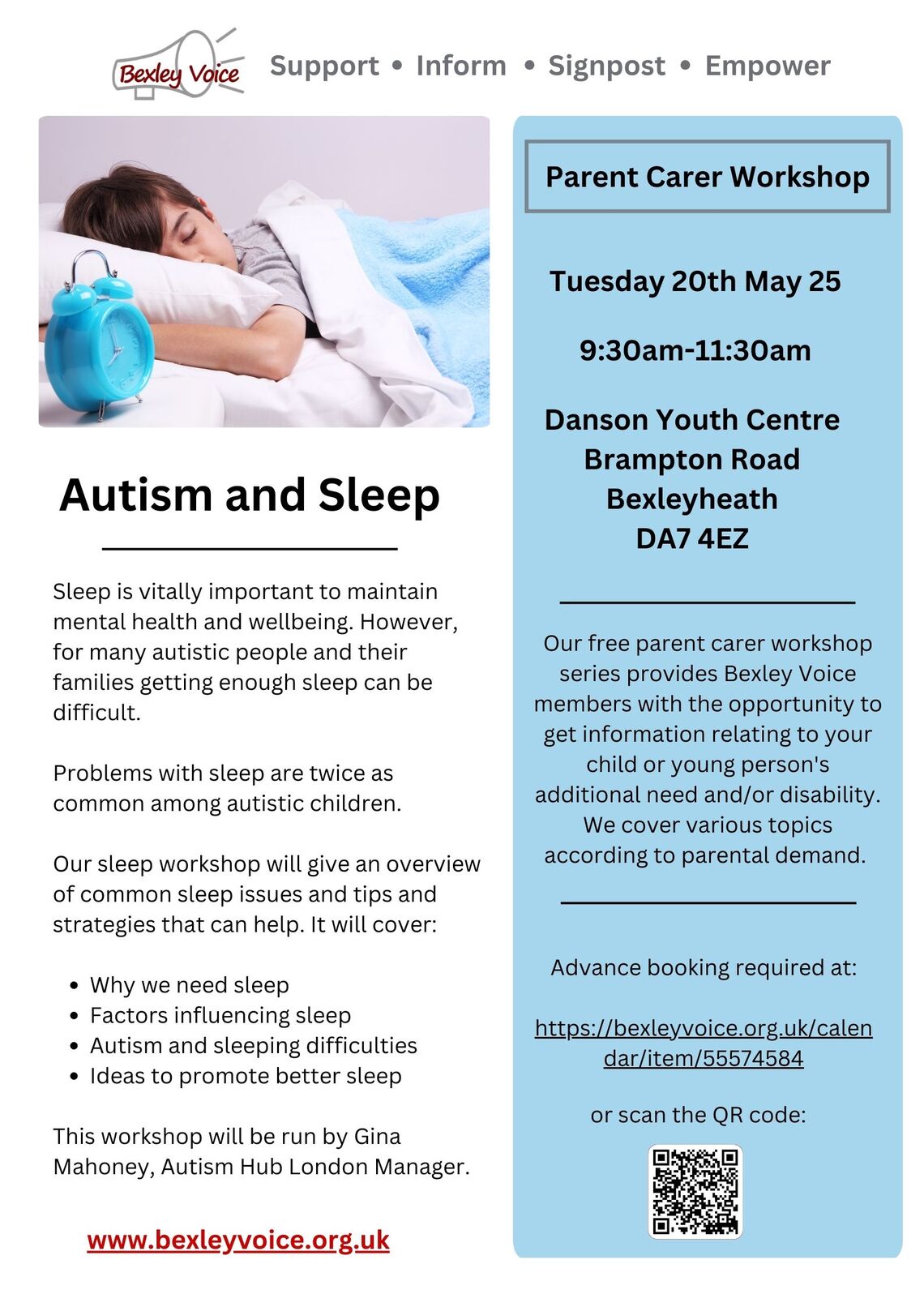 Autism and Sleep Workshop 20.5.25