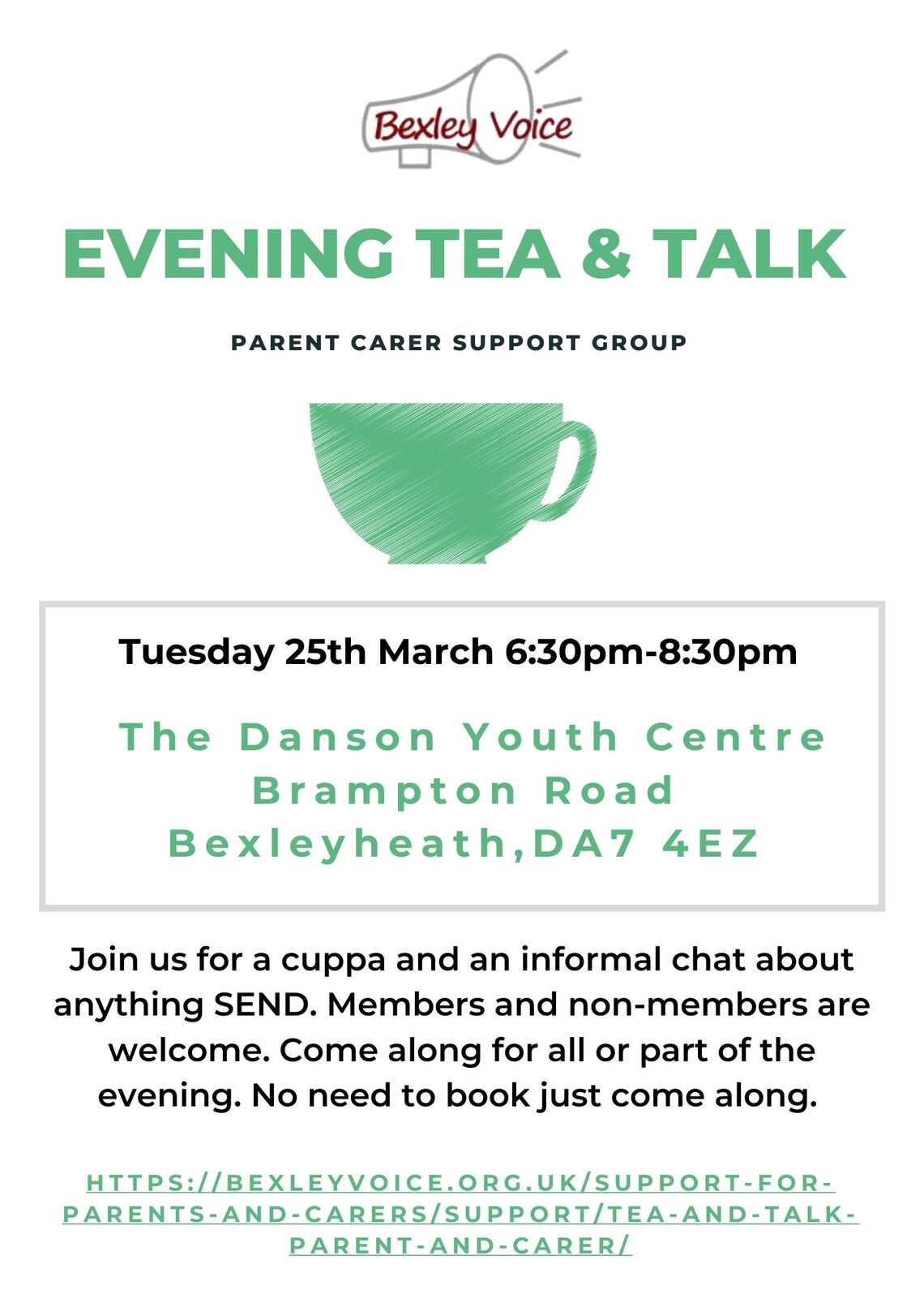 Evening Tea and Talk 25.3.25