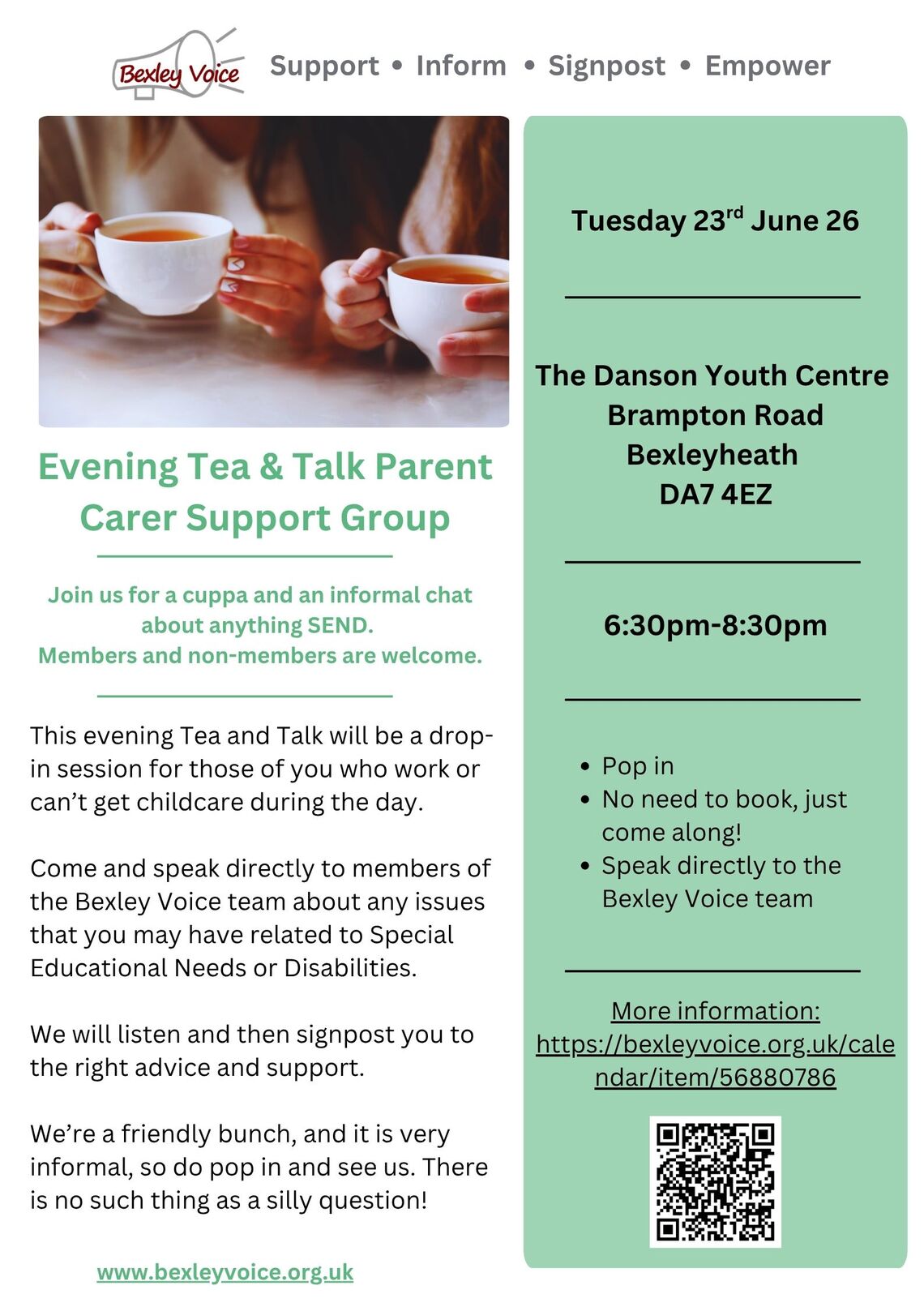 Evening Tea & Talk 23.6.26
