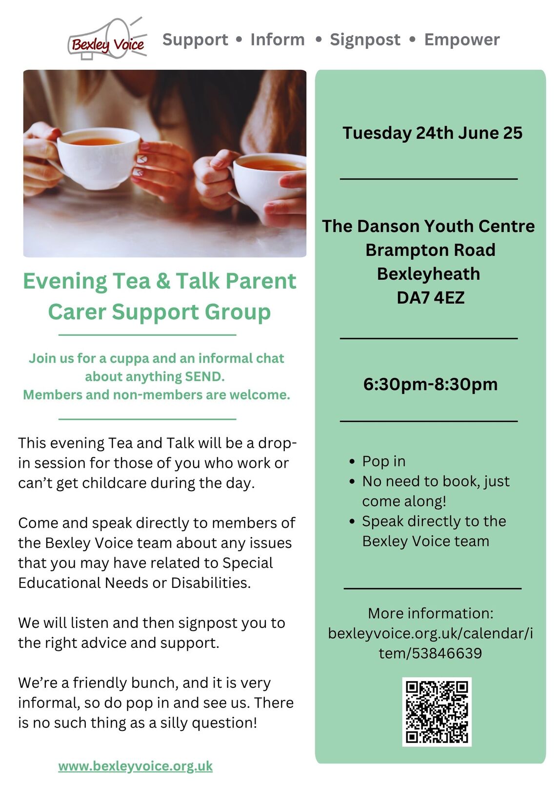 Evening Tea & Talk 24.6.25