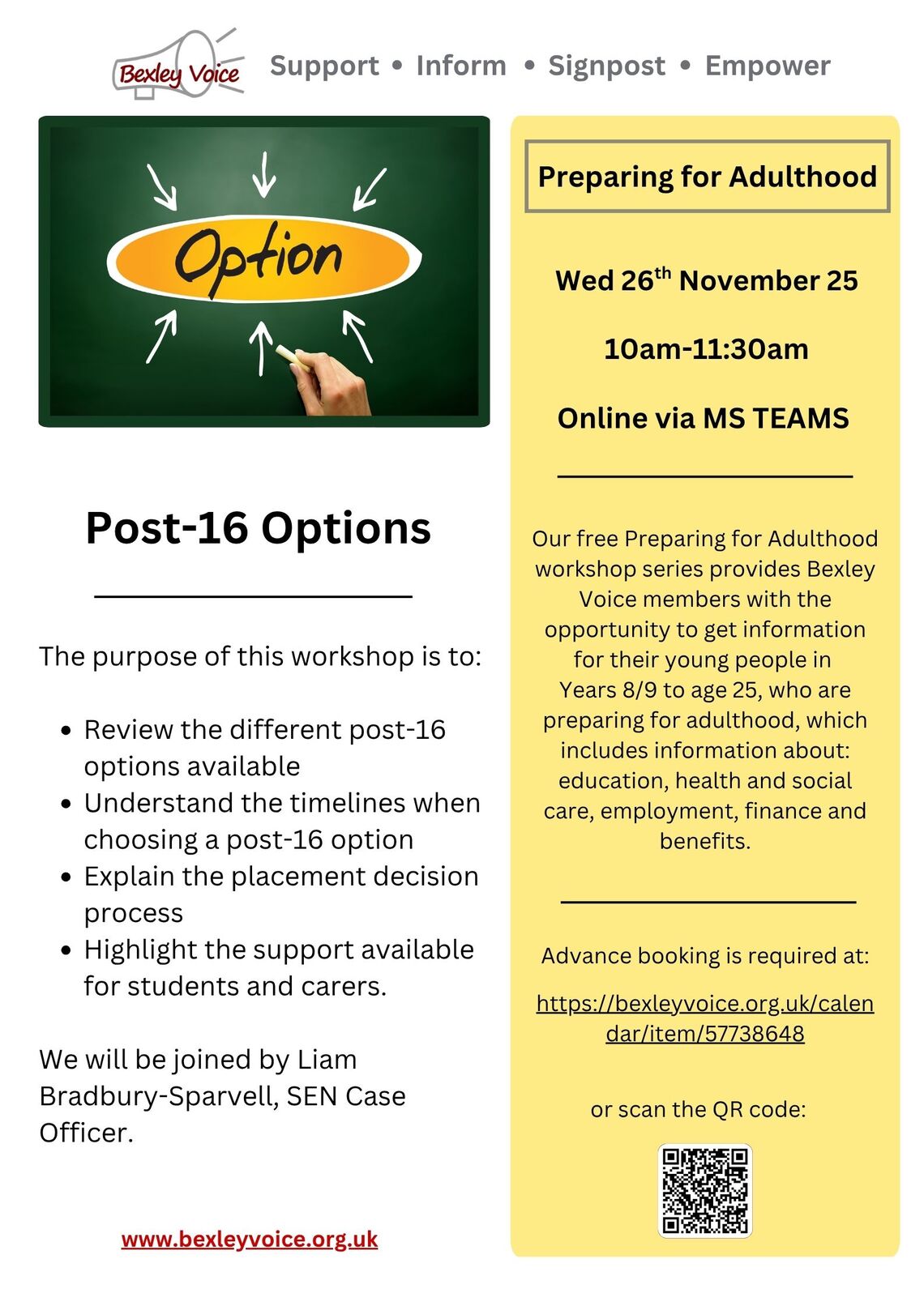 Post 16 Options 26.11.25