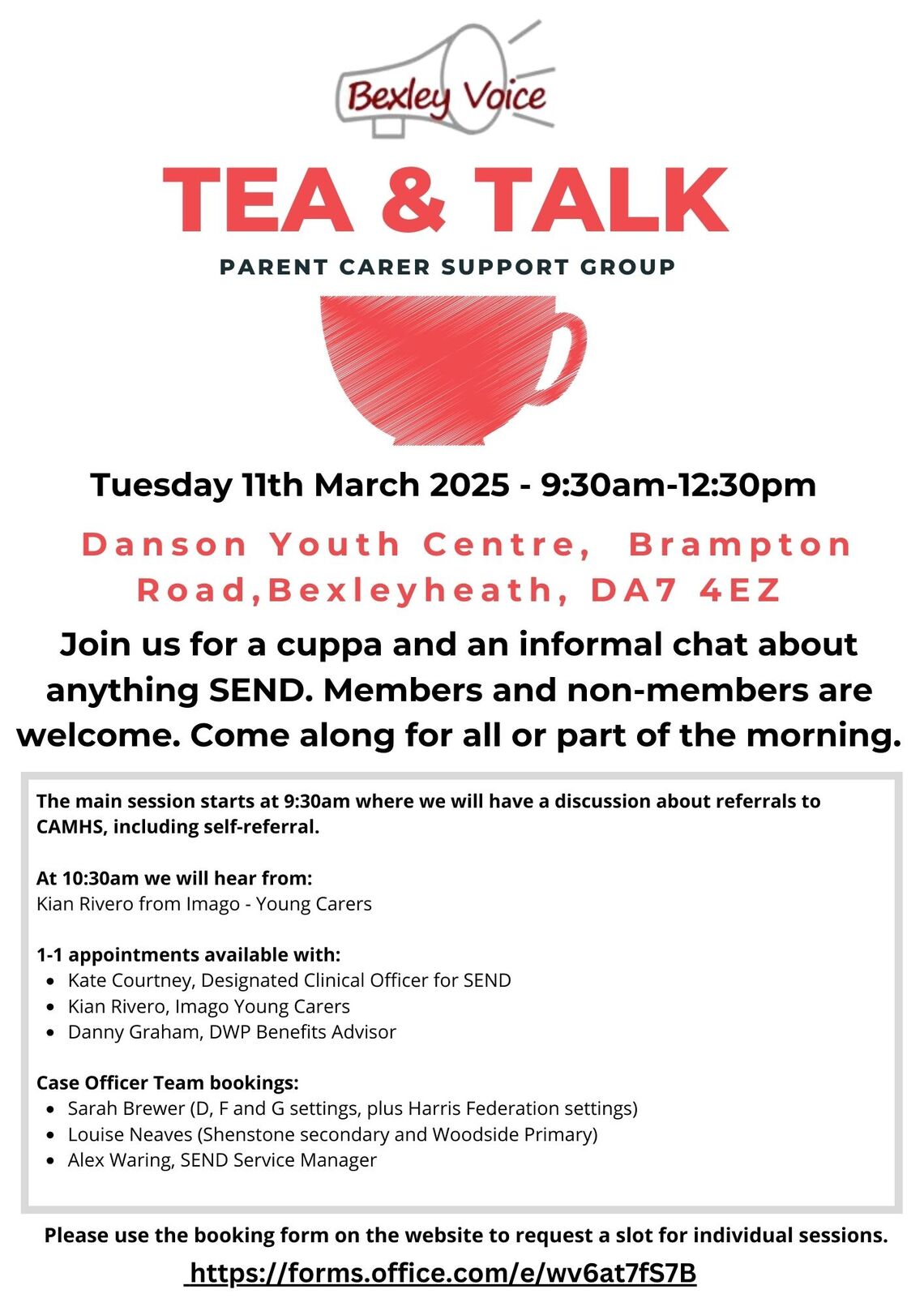 Tea & Talk March 2025