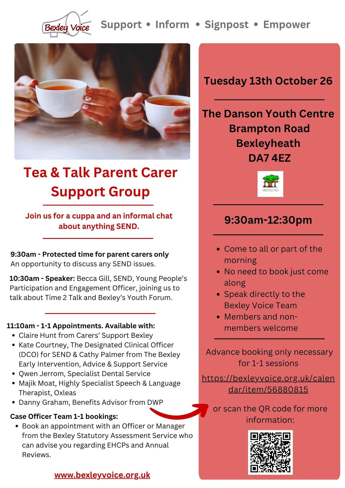 Tea & Talk Oct 26